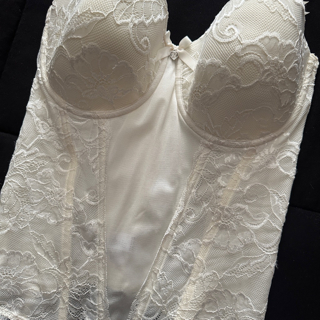 Lace Bustier In Cream